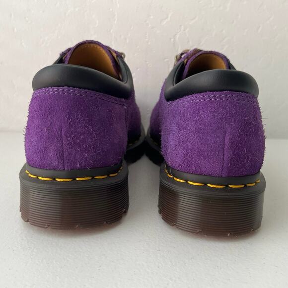 Dr. Martens 8053 Ben Long Napped Suede Casual Shoes Purple Unisex W9/M8 NEW - Picture 11 of 12